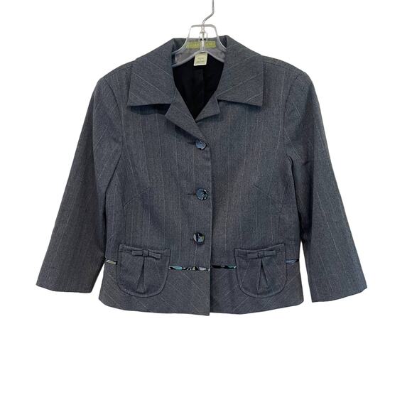 Sigrid Olsen Petite Cropped Blazer Sz 2P - Picture 1 of 7